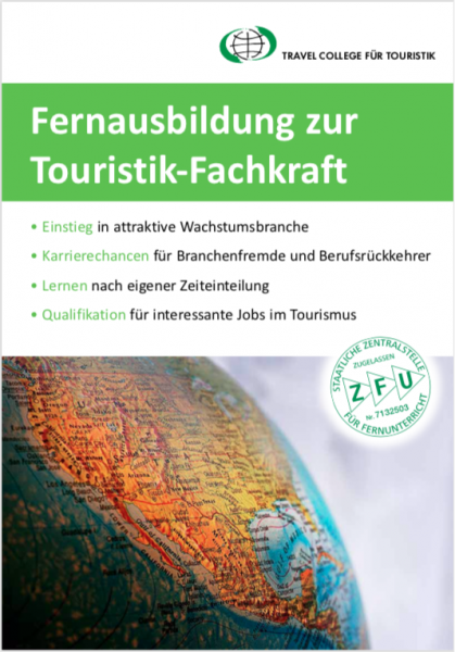 Broschüre Touristik Cover - Ihr Einstieg in den Tourismus!